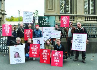 ‘A win for democracy’ Local Central Victoria Climate Action group members support two of their Castlemaine members who fronted Bendigo Magistrates Court on Friday charged with trespass.
