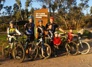 Riders raring to race Preparing to compete: Harcourt's Brasher family features five keen mountain biking members who are looking forward to this weekend's competition Pictured (left to right) are Owen Brasher,13, Al Brasher, 15, Andrea Brasher, Sammy Brasher, 10, Brian Brasher, Paddy Brasher, 4, and Declan Brasher, 7.