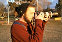 A different look at footy A photo of the photographer - Ties Urie.