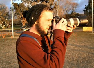 A different look at footy A photo of the photographer - Ties Urie.