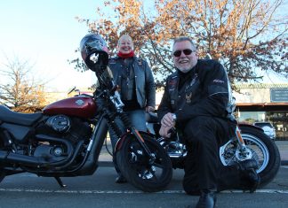 These riders dispel the myth Sylvia rides a Harley Street 500 and Mark rides a Harley 1200 Custom Sportster.