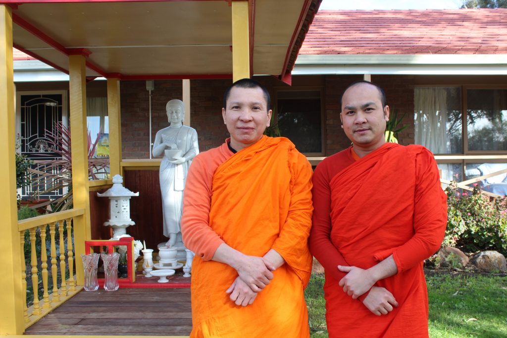 Monks seek peace