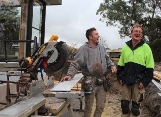 Woodend win-win – Neighbours back developer’s new plans Thompson Builders' Ian Thompson (right) and his team are celebrating a win-win for Corinella Road.
