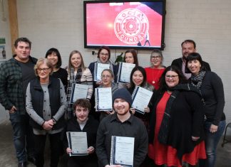 Foundry’s first grads Representatives from the Social Foundry and the Kyneton Community and Learning Centre celebrate with their first round of graduates from the 'Skills for Life' program.