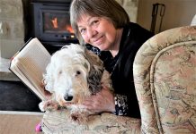 On the write track Bendigo Writers Festival director Rosemary Sorensen - pictured here with Sealy the sealyham terrier - is among the many looking forward to the popular upcoming event.