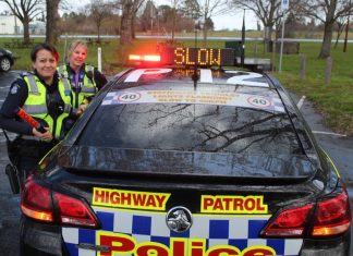 Stepping up enforcement Leading Senior Constables Georgie Thompson and Simone Anstee reveal the new-look police vehicles.