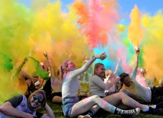 Colour runs riot Students at Castlemaine Secondary College enjoy last Thursday's Colour Run. Photo: Eve Lamb