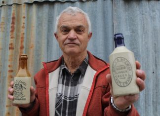 Money in a bottle Kyneton collector Neville is interested in expanding his collection and learning more about the local history behind the companies that produced glass and ceramic bottles for goods for the district years ago.