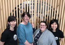 Skills for life (L-R) Bron Burnett (Social Foundry general manager), Melissa Connors (founder, This Farm needs a Farmer), Claire Rawlinson (Kyneton Community and Learning Centre, community development and pathways coordinator) and Sue-Lee Seng, (Social Foundry front of house manager).
