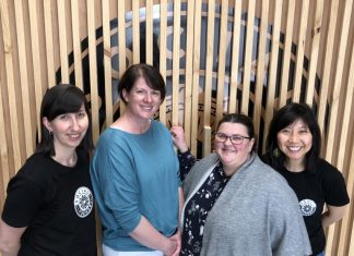 Skills for life (L-R) Bron Burnett (Social Foundry general manager), Melissa Connors (founder, This Farm needs a Farmer), Claire Rawlinson (Kyneton Community and Learning Centre, community development and pathways coordinator) and Sue-Lee Seng, (Social Foundry front of house manager).