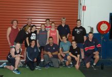 It takes a village Macedon Ranges youth resources officer Jason Azzopardi (centre) with the kids from KidzFlip's gym program.