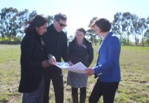 World HQ for Kyneton Rationale founder Richard Parker, Rationale CEO Shamini Rajarethnam, Macedon Ranges Mayor Jennifer Anderson and Member for Macedon Mary-Anne Thomas discussed plans for the new site.