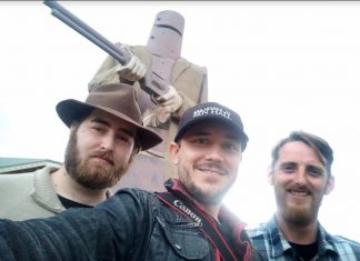 Castlemaine base for Glenrowan film shoot The creative team behind 'Glenrowan' - (from left to right) co-writer Aidan Phelan, co-writer and director Matthew Holmes and historical consultant Steve Jager.