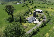 Winds of change Windmill Farm is home to a rare 1850s bluestone windmill, the last of its kind in Victoria.