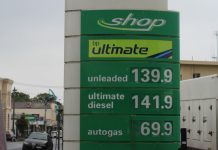 Why so high? Unleaded fuel was priced at about $1.40 a litre last week at Kyneton's BP service station, the Woolworths Caltex station and the independently owned Kuppers Fuel Stop, while prices elsewhere hovered around the $1.15 mark.