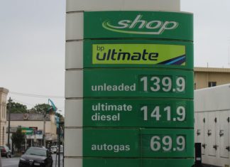 Why so high? Unleaded fuel was priced at about $1.40 a litre last week at Kyneton's BP service station, the Woolworths Caltex station and the independently owned Kuppers Fuel Stop, while prices elsewhere hovered around the $1.15 mark.