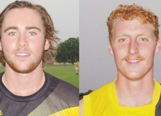 Kyneton U18 coach needed…VFL players set to assist Max O'Sullivan (left) and Patrick McCarthy will bring senior level training to the Under 18s.