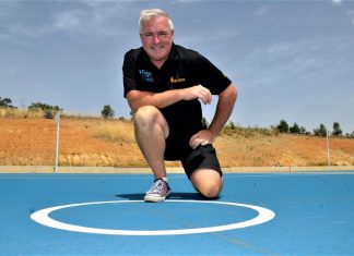 Oz Day gong for Ken Ken Maddern at Wesley Hill Recreation Reserve.