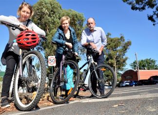 Respect our cyclists: road aggro alarm Castlemaine health professionals and concerned parents Dr Marg Peck and Susie Burke and cyclist Rob Scott are calling for a bit more respect and tolerance on our roads.