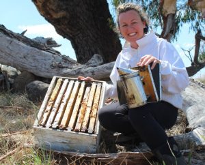 Claire Moore hopes to help solve the global problem of bee decline from her own backyard in Kyneton.