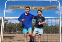 Fun for a cause Lochie Cameron and Xave Mason are looking forward to participating in some of the fun activities including the three-legged race at the Race Ya event at Maldon on March 31.