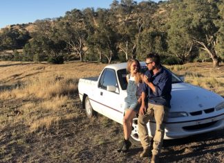 Hitting the open road Guildford couple Aaron Barnes and Amanda Tierney are pumped to be participating in the upcoming Shitbox Rally.