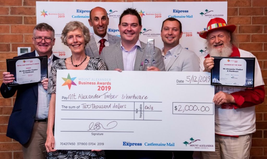 Innovation and creativity shine at 2019 Mount Alexander Business Awards