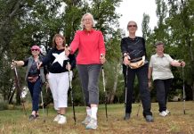 Walking the walk…Nordic pole style in Castlemaine