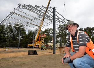 New Castlemaine locomotive stable takes shape in $1M move