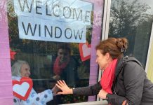 Aged care residents keep in touch with outside world