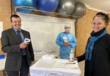 Teachers take the test