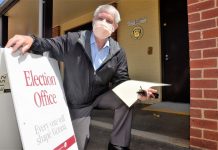 Inside the election office