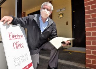 Inside the election office