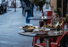 Dining heads outdoors