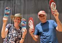 Stand taken on thongs