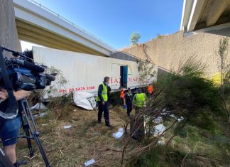 Miracle escape from Taradale truck crash