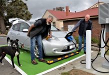 Way of the future… new charge station at Harcourt