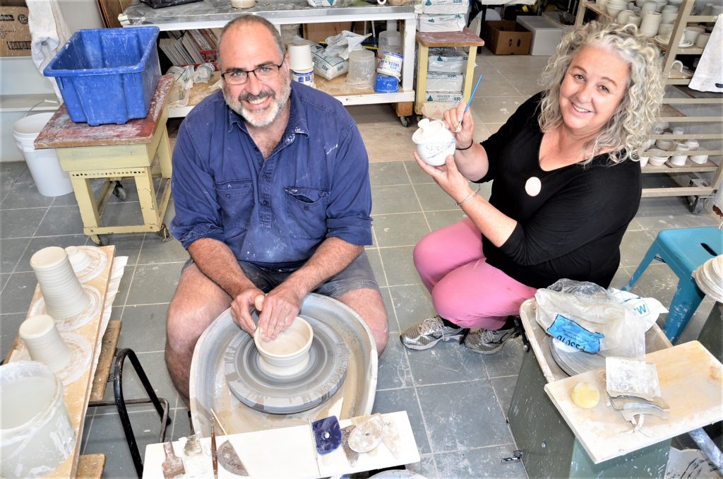 Pottery art as big as an ox…