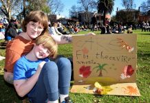 Gas on the nose at climate rally