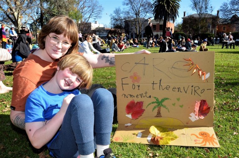 Gas on the nose at climate rally