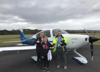 Vet takes to the skies