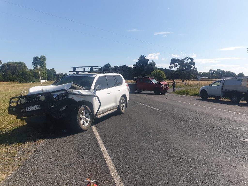 Cars towed after crash