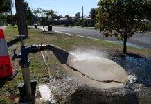 Water mains cleanout