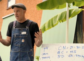 Breaking down compost