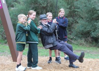 Flying into the park