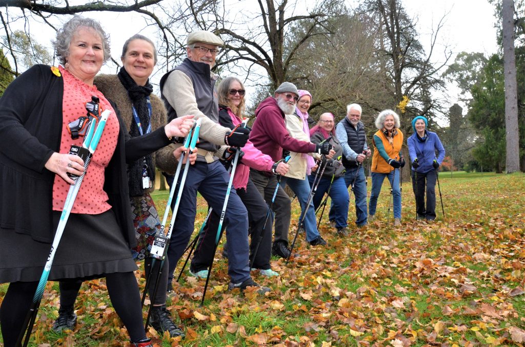 Poles add spring to walkers’ steps