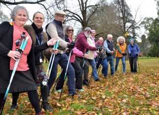 Poles add spring to walkers’ steps