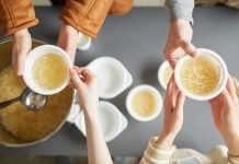 Lunchtime soup kitchen