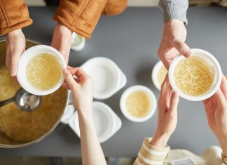 Lunchtime soup kitchen