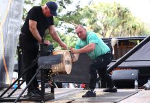 Axeman on the way up